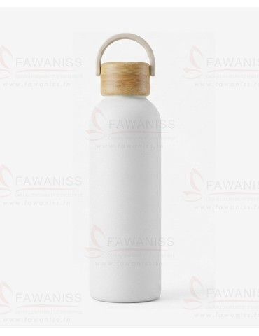 Bouteille en Acier Inoxydable et Bamboo - 750 ml