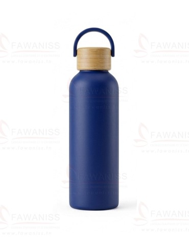 Bouteille en Acier Inoxydable et Bamboo - 750 ml