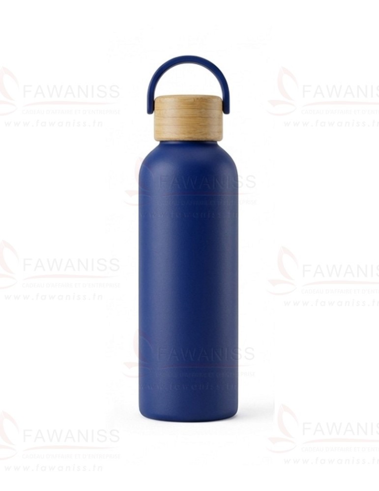 Bouteille en Acier Inoxydable et Bamboo - 750 ml