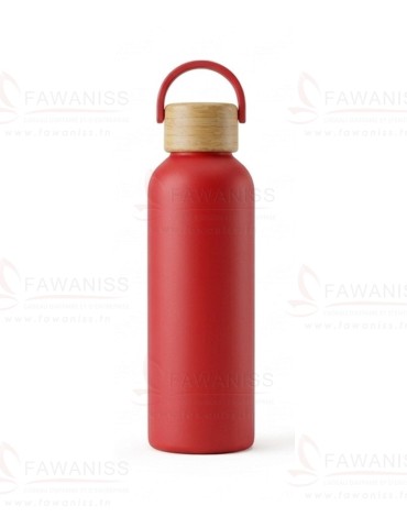 Bouteille en Acier Inoxydable et Bamboo - 750 ml