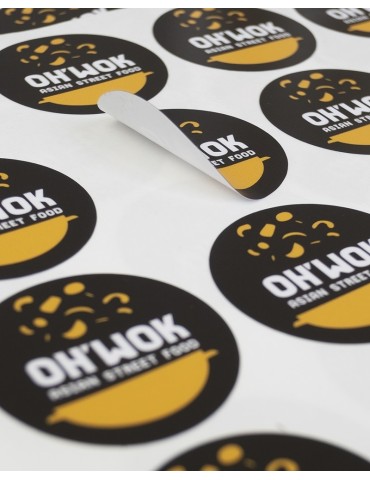 STICKERS AUTOCOLLANTS PUBLICITAIRE SUR MESURE