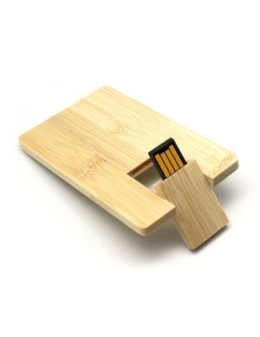 CLE USB PUBLICITAIRE CARTE EN BOIS