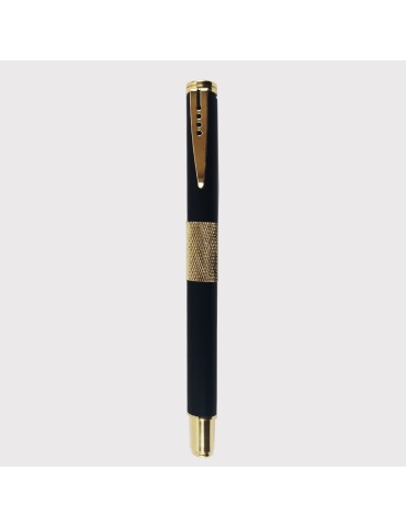 Coffret Stylo Métal Noir Finition Dorée