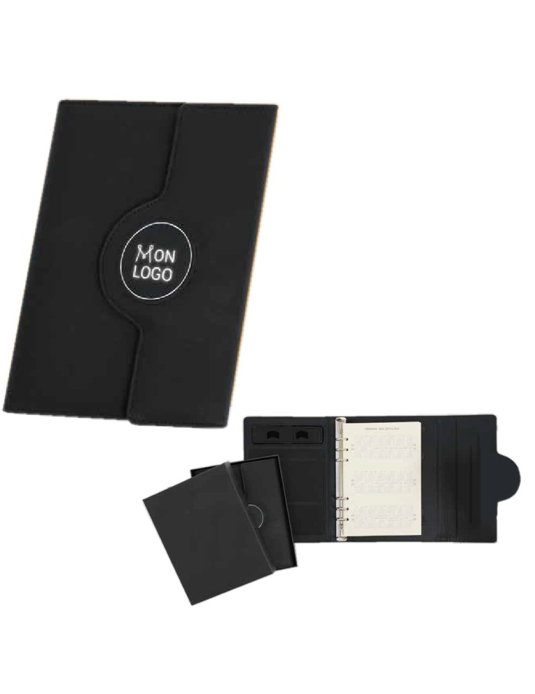 Bloc-notes A5 avec Powerbank 8000mAh et Charge sans fil (Wireless)